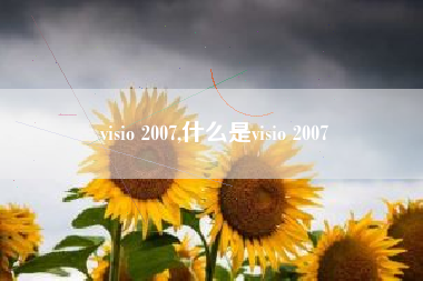 visio 2007,什么是visio 2007
